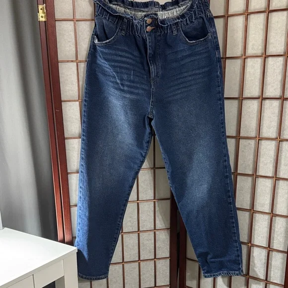 wild fable Blue Denim Jeans with Yellow Stitching Inseam 25 inches - Picture 1 of 5